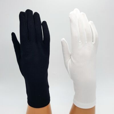 Guantes de espuma importada para adultos (blanco/negro)