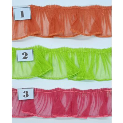 Cinta plisada de organza varios colores (4cm)