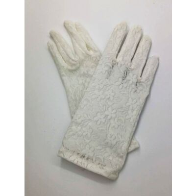 GUANTES ENCAJE BLANCOS (19,5cm)