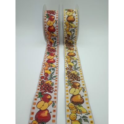 Cinta bordada de frutas para cocina (4,5 cm)