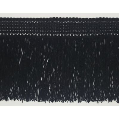 Fleco de Seda  Negro (20cm)