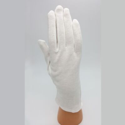 Guantes 100% algodón adulto (blanco)