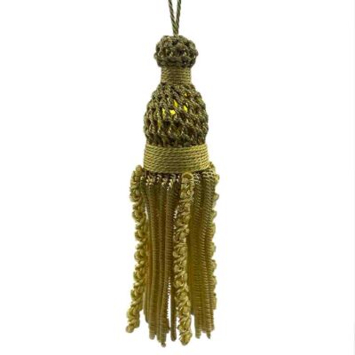 Borla de Canutillo de Oro con Tirabuzón (11,5cm)