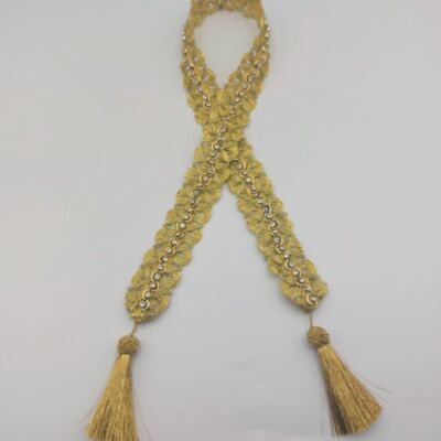 Fajín para Virgen pequeña con borlas (fajín 60cm borla 5.5cm)