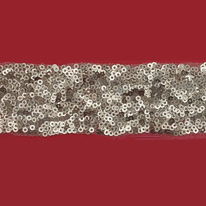 Pasamanería de lentejuelas bronce suave (4cm)