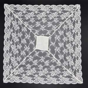 Pañuelo de encaje blanco (33cm)