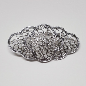 Broche para mantilla plata (6x3cm)