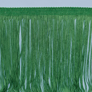 Fleco de seda verde (20 cm)
