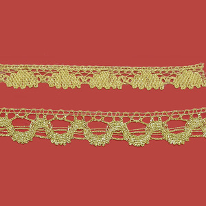 Encaje Dorado Conchas varios anchos (2cm/ 3cm)