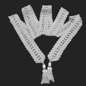 Fajín para Virgen plata con borlas