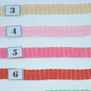Cinta plisada varios colores (1,5 cm)