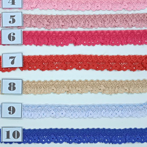 Fruncido de puntilla varios colores (1,4 cm)