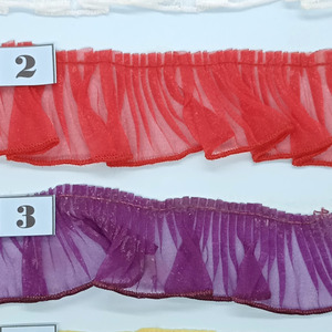 Cinta plisada de organza varios colores (4cm)