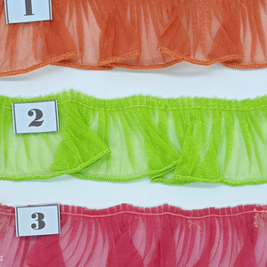Cinta plisada de organza varios colores (4cm)