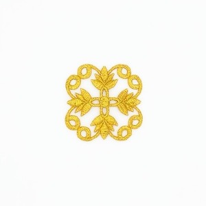 Aplique Bordado termoadhesivo Rama de Hojas (5,5cm)