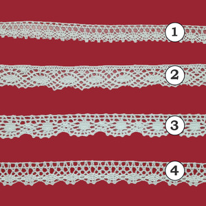 Encaje de Bolillo Blanco (1 cm)