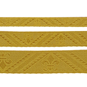 Galón Dorado motivo flor de lis (2cm-3cm-4cm)
