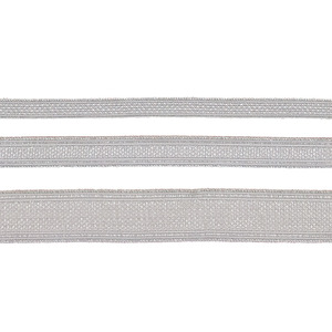 Galón Plateado (2,5 cm/ 1,5 cm y 0,9 cm)
