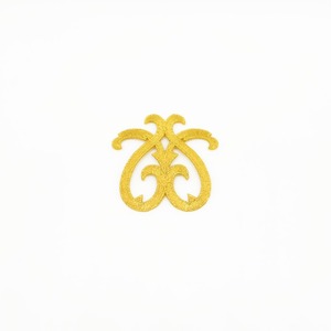 Aplique Bordado termoadhesivo filigrana oro (8x8cm)