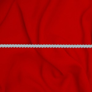 Trencilla Plata y Blanco (0,5 cm)