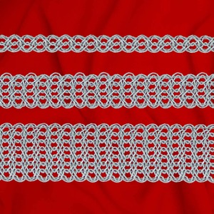 Agremán Plateado (1,5 cm/2,5 cm y 3,8 cm)