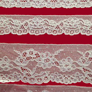 Encaje de Valencien Beig (Entredos 2,5 cm/ Puntilla 2,5 cm/ Puntilla 3 cm y Puntilla 4,5 cm)