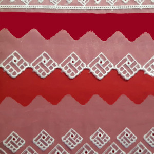 Organza Bordada (2,5 cm/ 5 cm y 7 cm)