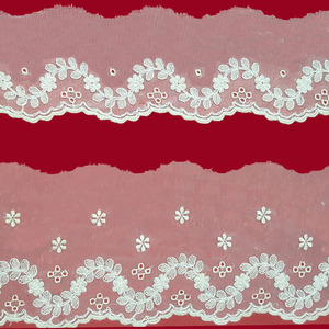 Organza Bordada (7 cm y 10 cm)