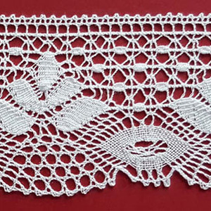 Encaje de Bolillo Blanco (4,5 cm)