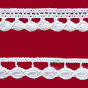 Encaje de Bolillo Banco (1 cm y 0,8 cm)