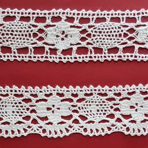Encaje de Bolillo Blanco (Puntilla 2,8 cm y Entredos 2,8 cm)