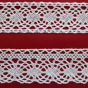 Encaje de Bolillo Blanco (Entredos 3 cm y Puntilla 3 cm)