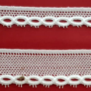 Encaje de Bolillo Blanco (1,2 cm y 2,5 cm)