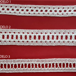 Pasacintas de Bolillo Blanco (1,4 cm/ 2 cm y 1,7 cm)