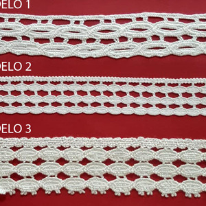 Encaje de Bolillo Blanco (2 cm/ 2 cm y 3 cm)