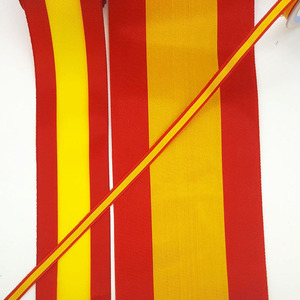 Cinta Bandera de España (0,65 cm/ 1 cm/ 1,7 cm/ 2,5 cm /3,9 cm/4,9 cm/ 6,9 cm/ 8 cm y 10 cm)