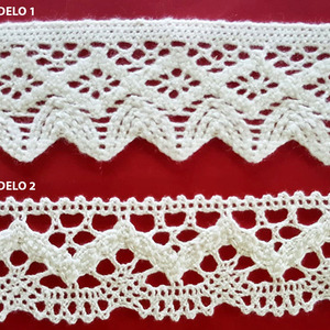 Encaje de Bolillo Blanco (5 cm y 4,5 cm)