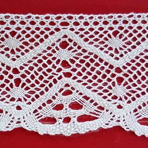 Encaje de Bolillo Blanco (6 cm)