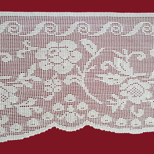 Encaje de Bolillo Blanco (15 cm)