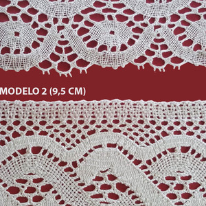 Encaje de Bolillo Blanco (8,5 y 9,5 cm)