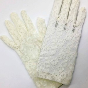 GUANTES ENCAJE BEIGES (19cm)