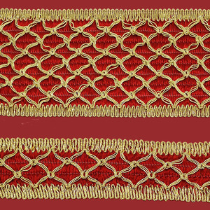Agremán Dorado y Rojo (3,5 y 6,5 cm)