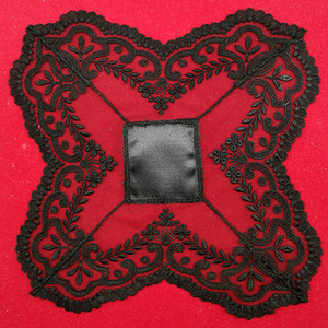 Pañuelo de encaje Negro (20x20 cm)