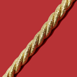 Cordón Dorado Lúrex (9 mm)