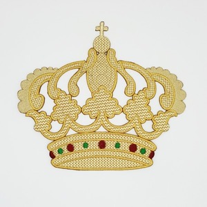 Corona bordada 3 oros (23x20cm)