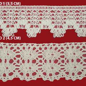 Encaje de Bolillo Beige (3,5 y 4,5 cm)
