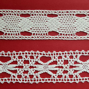 Encaje de Bolillo Beige (2,5 cm y 2,5 cm)
