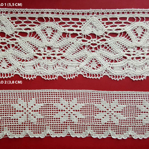 Encaje de Bolillo Beige (5,5 y 3,8 cm)