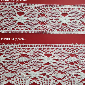 Encaje de Bolillo Beige (4,5 y 6,5 cm)