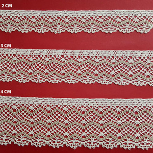 Encaje de Bolillo Marfil y Camel (2 cm/3 cm y 4 cm)